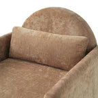 Coffee Pet Friendly Accent Chair with Hidden Pet Nook