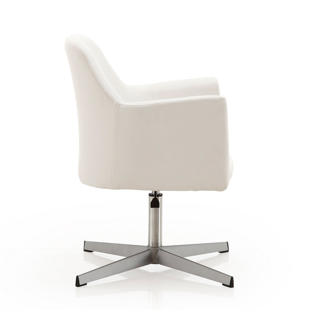 Pelo Vegan Leather Swivel Lounge Chair