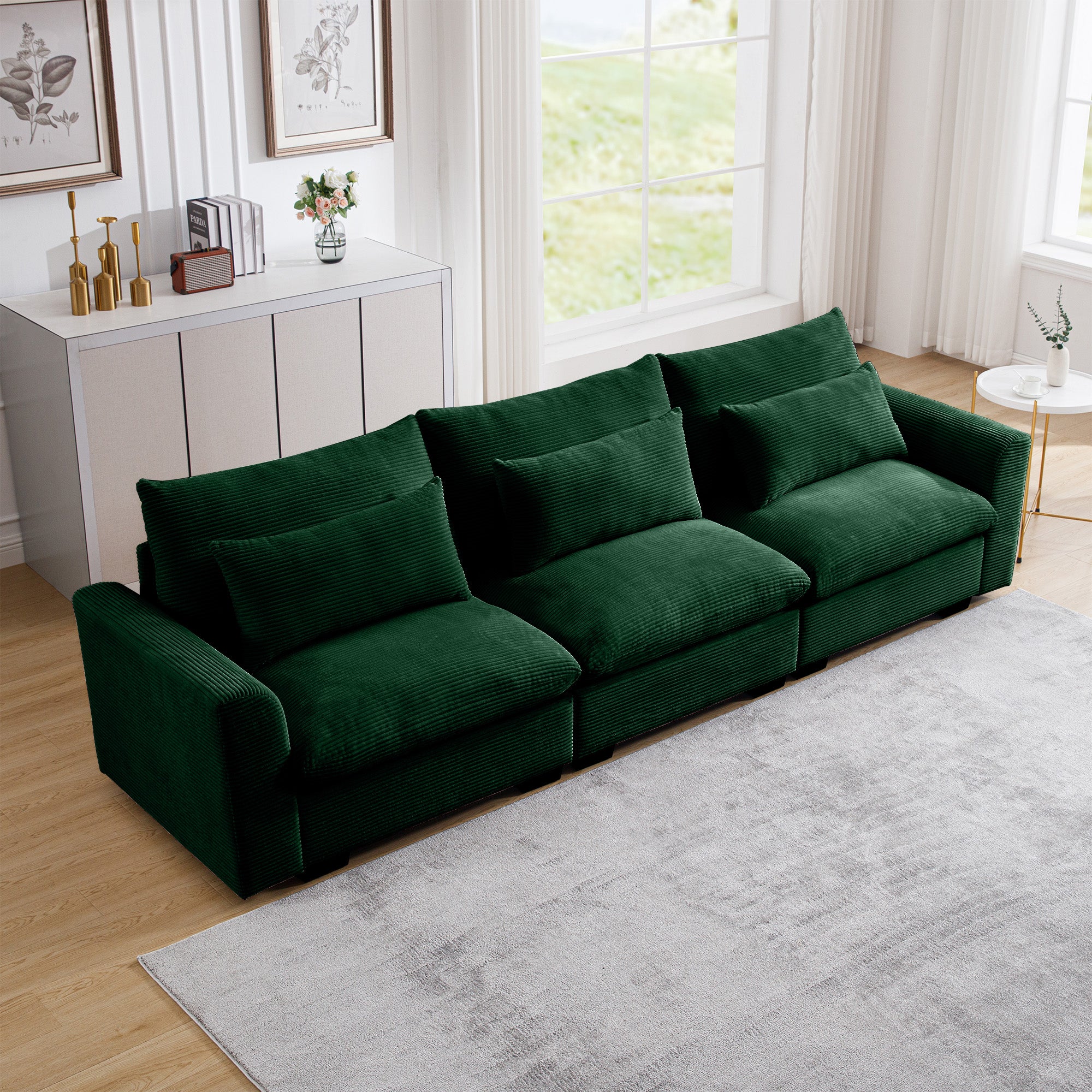 3 Seater Deep Seat Couch for Living Room