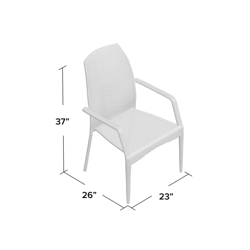 Outdoor Wicker Chairs Set, 2 Chairs