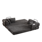 78.7-Inch Convertible Sleeper Sofa Bed with Cylindrical Pillow