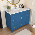 42" Modern Solid Wood Bathroom Vanity with Sink