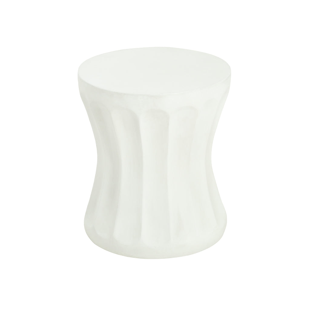 Outdoor Round Concrete Antique Side Table