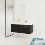 48 Inch Wall-Mounted Bathroom Vanity with Sink