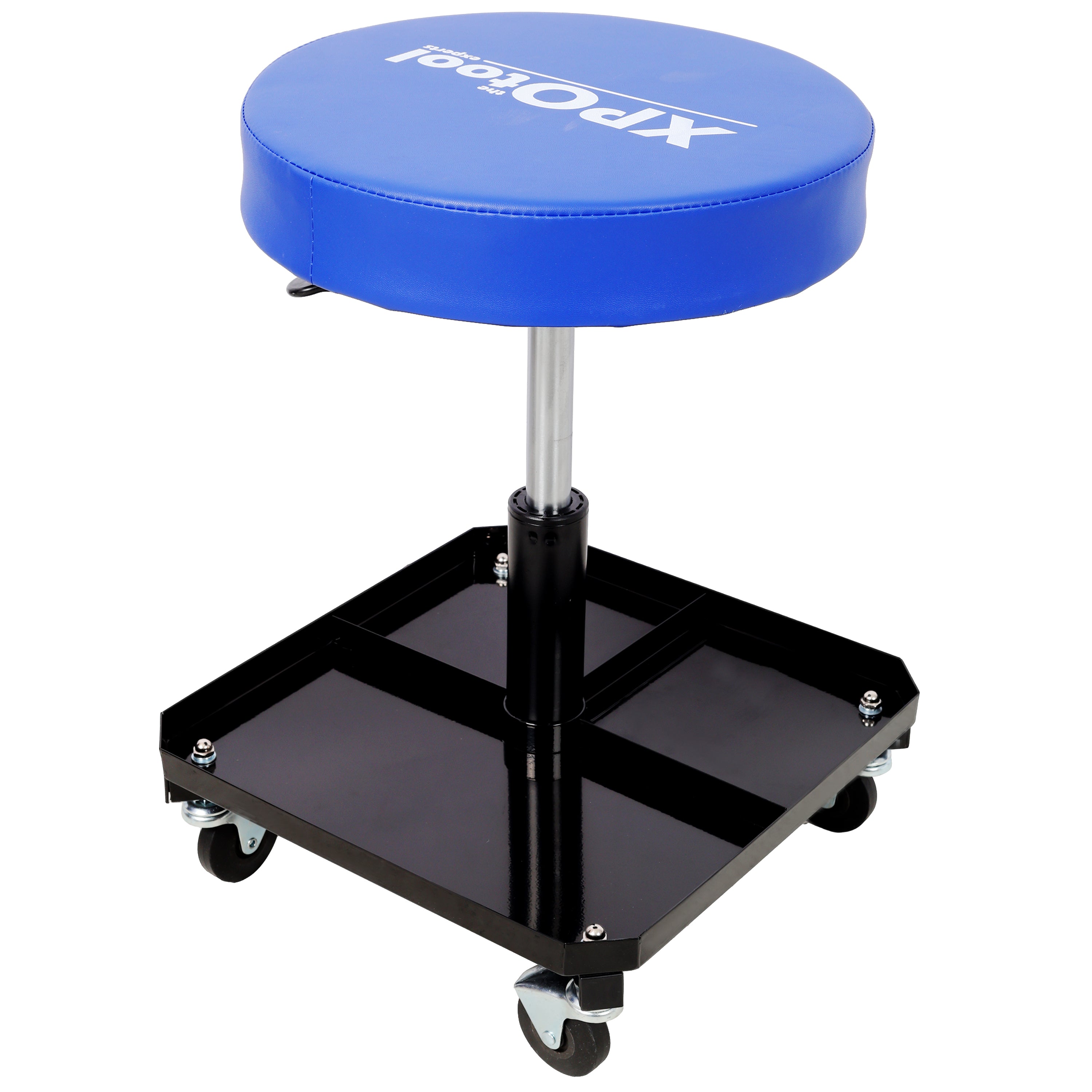 Rolling Pneumatic Creeper Garage Stool with Tool Tray