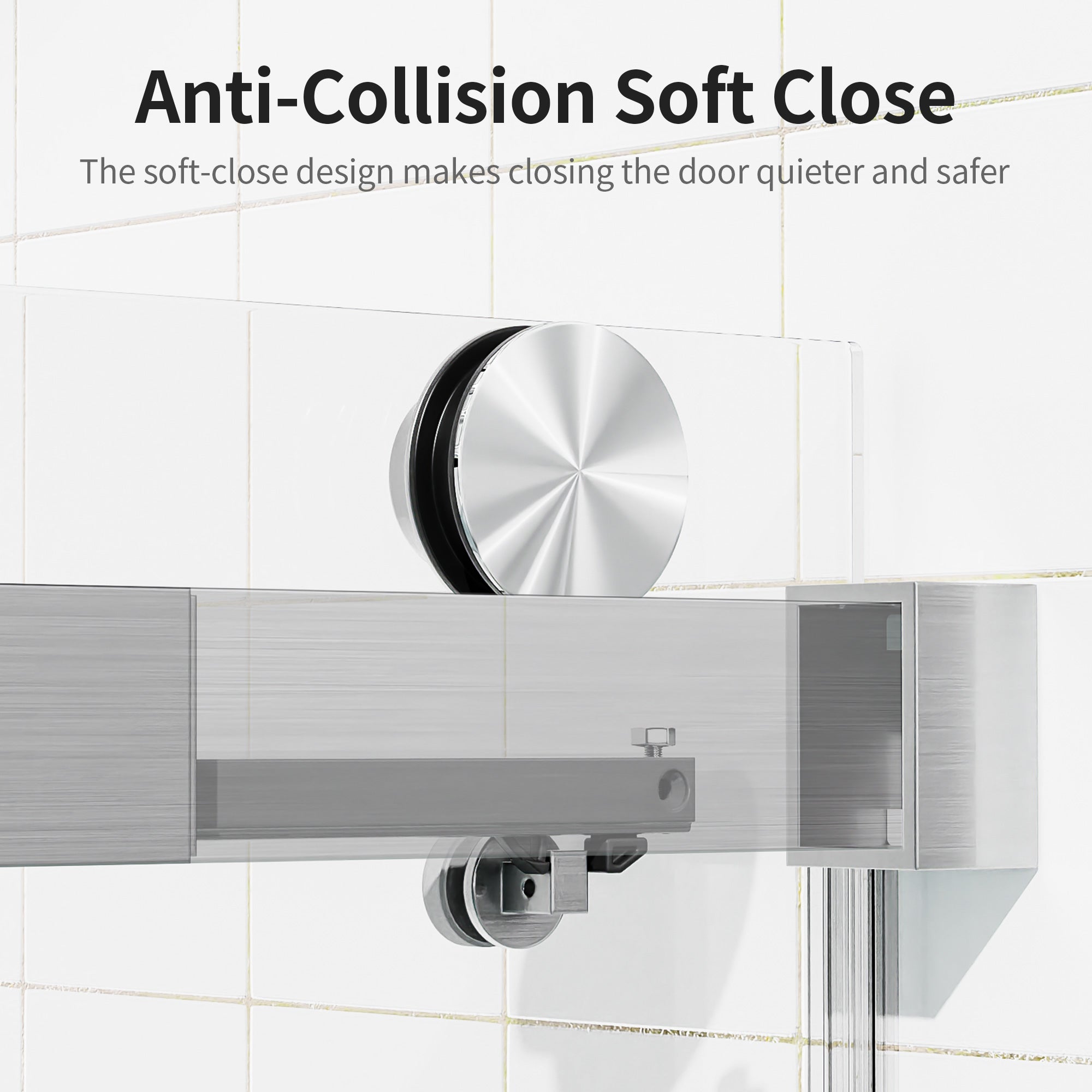 Frameless Single Sliding Soft-Close Shower Doors