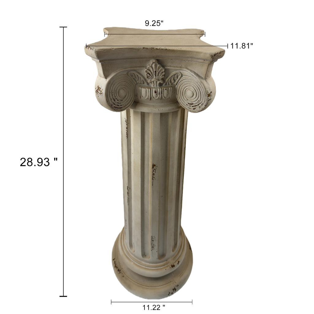 Pedestal Column Plant Stand 28.93'' Tall Roman Style