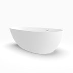 71 Inch Artificial Stone Solid Surface Freestanding Bathroom Bathtub