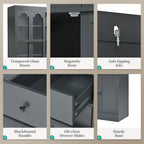 TOPMAX Freestanding Buffet with Hutch