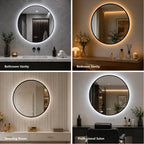 24" Round Bathroom Mirror