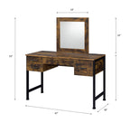 Juvanth Rustic Vanity & Dresser Mirror Set