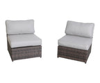 4-Person Outdoor Wicker Seating Set with Cushions – Fully Assembled