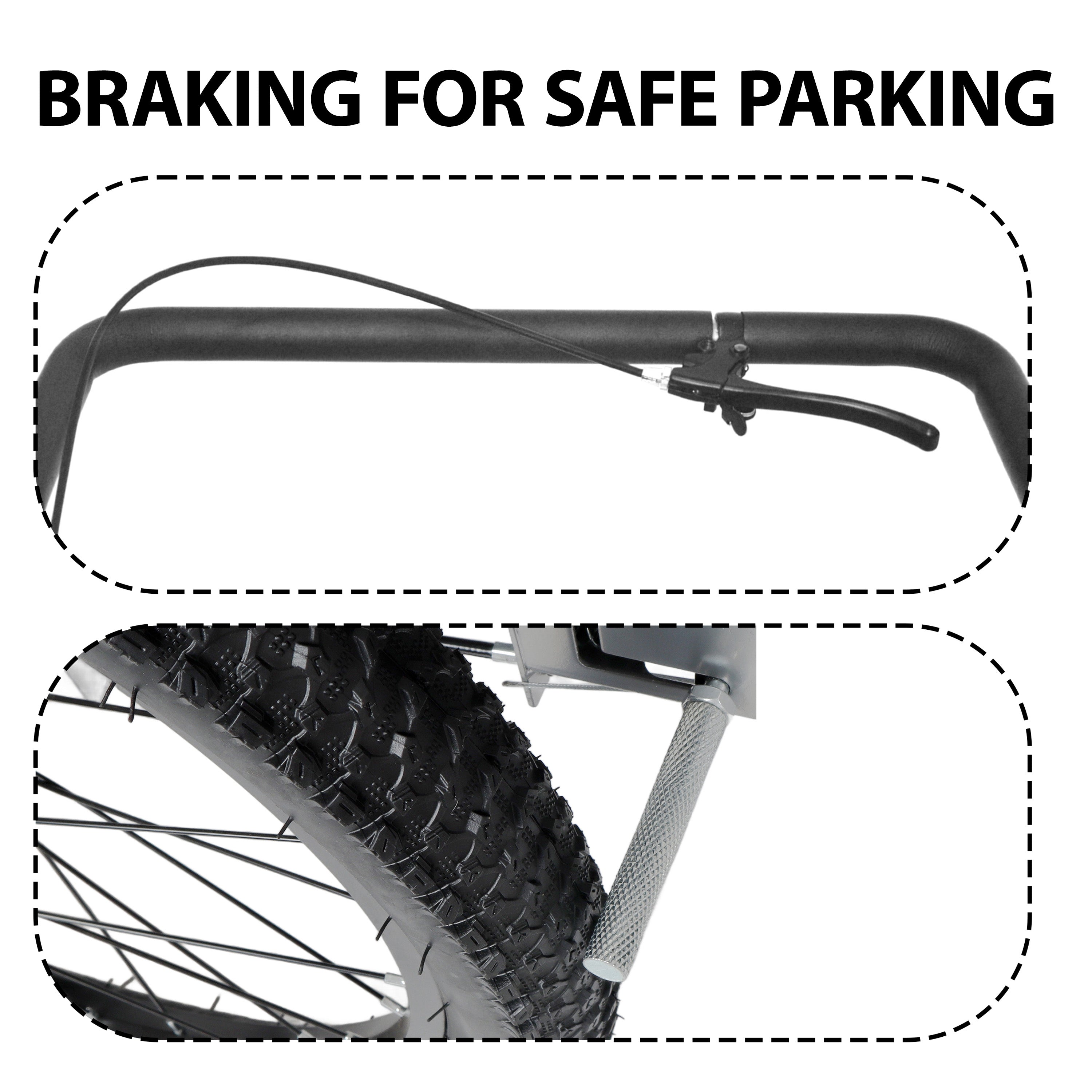 3-in-1 Heavy-Duty Bike Cargo Trailer