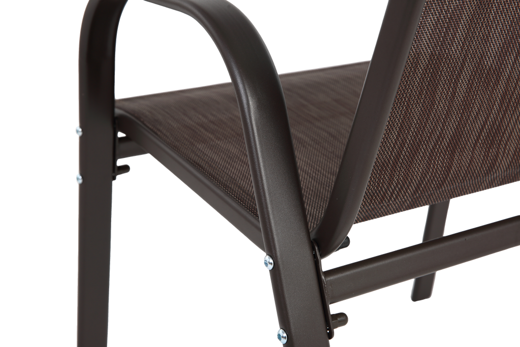 6 Piece Patio Chairs, Outdoor Camping Chairs with Breathable Textilene Fabric