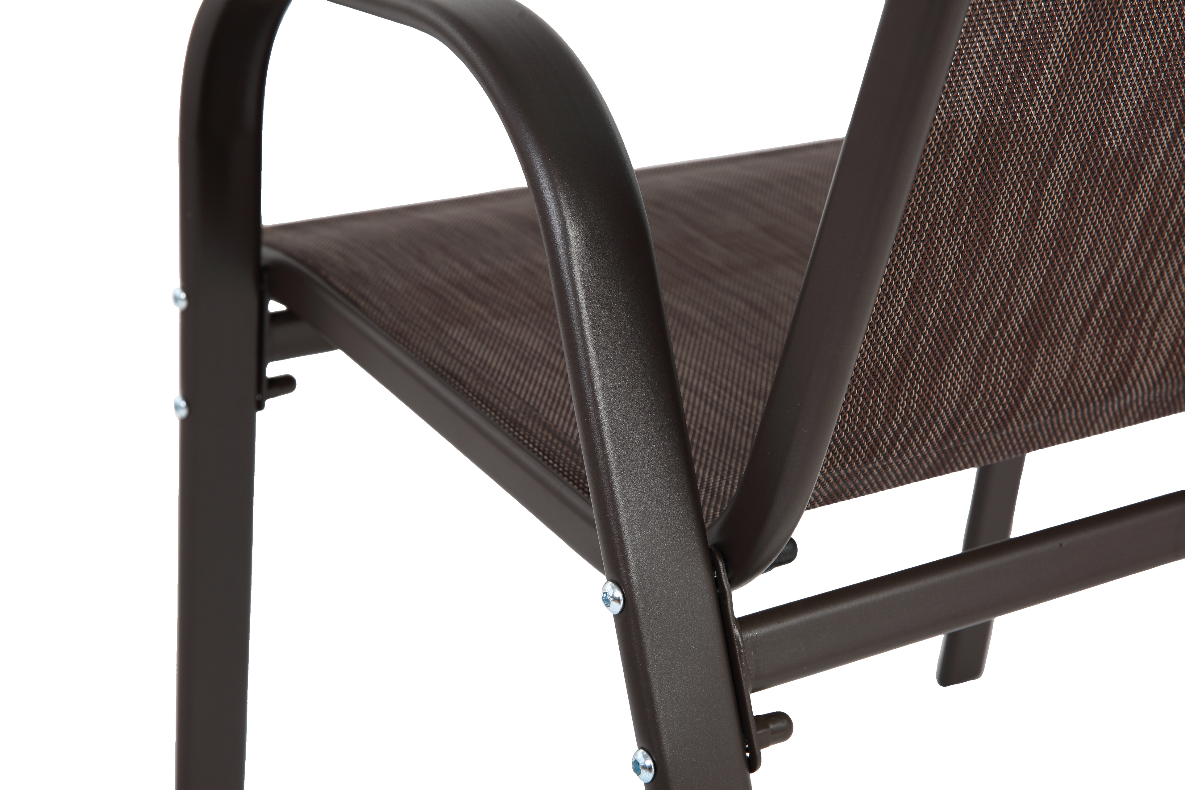 6 Piece Patio Chairs, Outdoor Camping Chairs with Breathable Textilene Fabric