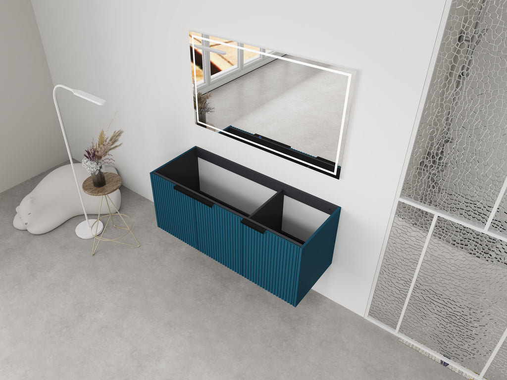 48" Wall Mounted Bathroom Vanity & 3 Soft-Close Doors