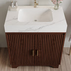 30" Freestanding Sintered Stone Countertop Bathroom Vanity