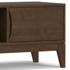 Harper 72 Inch Wide Solid Wood Low TV Stand