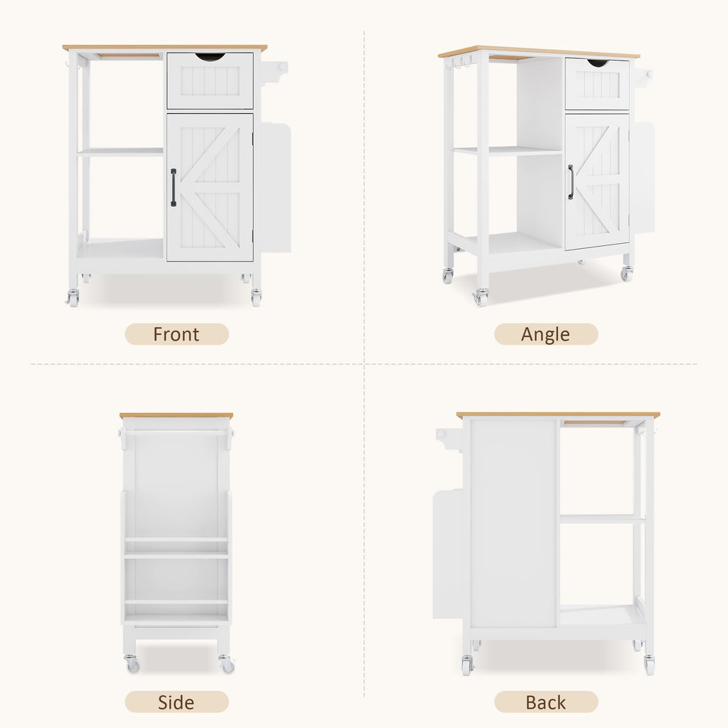Kitchen Island Cart with Mobile Storage