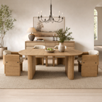 70.8" Oval Kitchen Table for 4-8 Persons