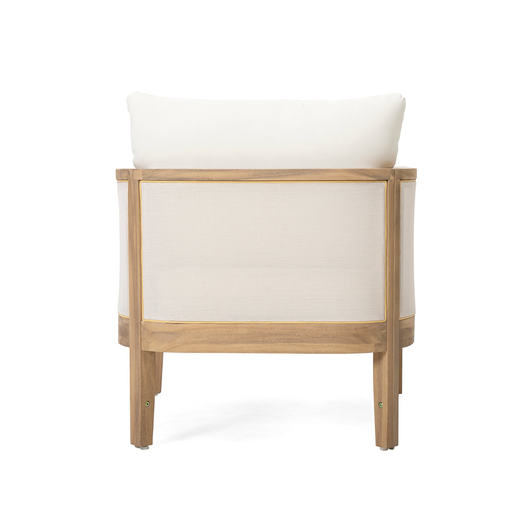 Outdoor Acacia Wood Patio Club Chair