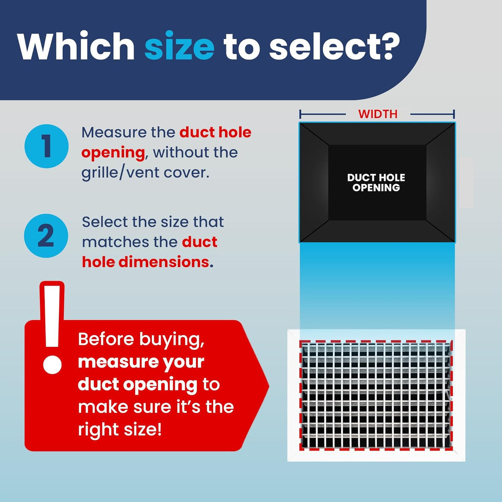 Adjustable Aluminum HVAC Register Vent Cover 14x10 Inch