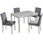 5 Piece Wooden Dining Table Set