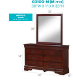 LouisPhillipe G2100-D Dresser in Cherry