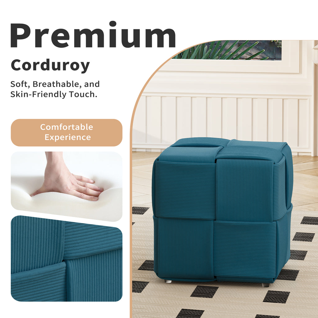 Soft and Comfortable Square Ottoman Foot Rest