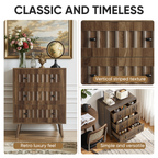 3 Drawer Dresser - Modern Walnut