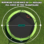 14FT Trampoline with Enclosure Net