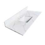 49-Inch Quartz Bathroom Vanity Top with Undermount Sink
