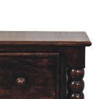 Solid Wood Spindle Duo Bedside