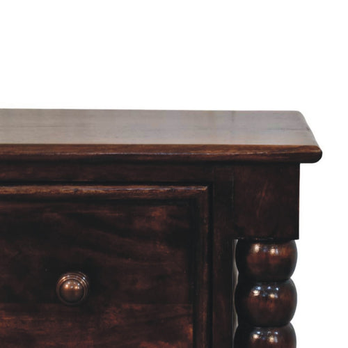 Solid Wood Spindle Duo Bedside