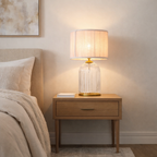 Nordic Solid Wood Desk Bedside Table Lamp