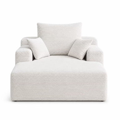 71.65'' Corduroy Chaise Lounge Sofa