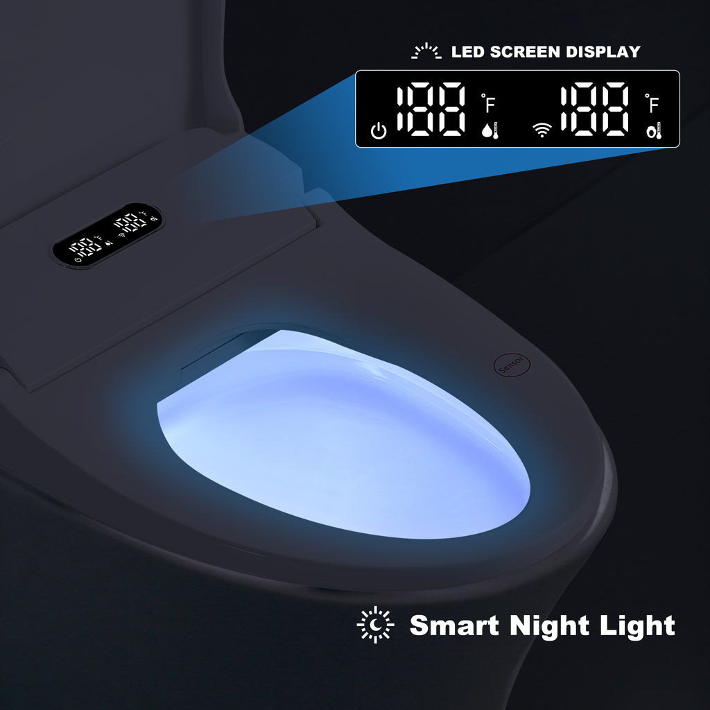 Smart Bidet Toilet Seat with Side Knob Adjustable Heated Seat