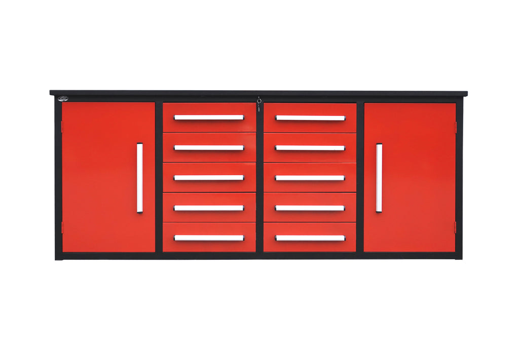 7' Storage Cabinets with Workbench