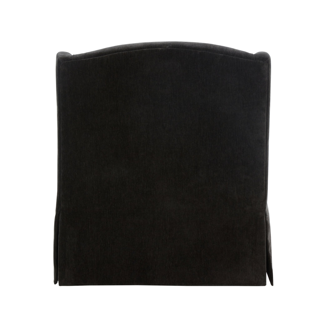 Luisa Skirted Swivel Accent Chair - Mink