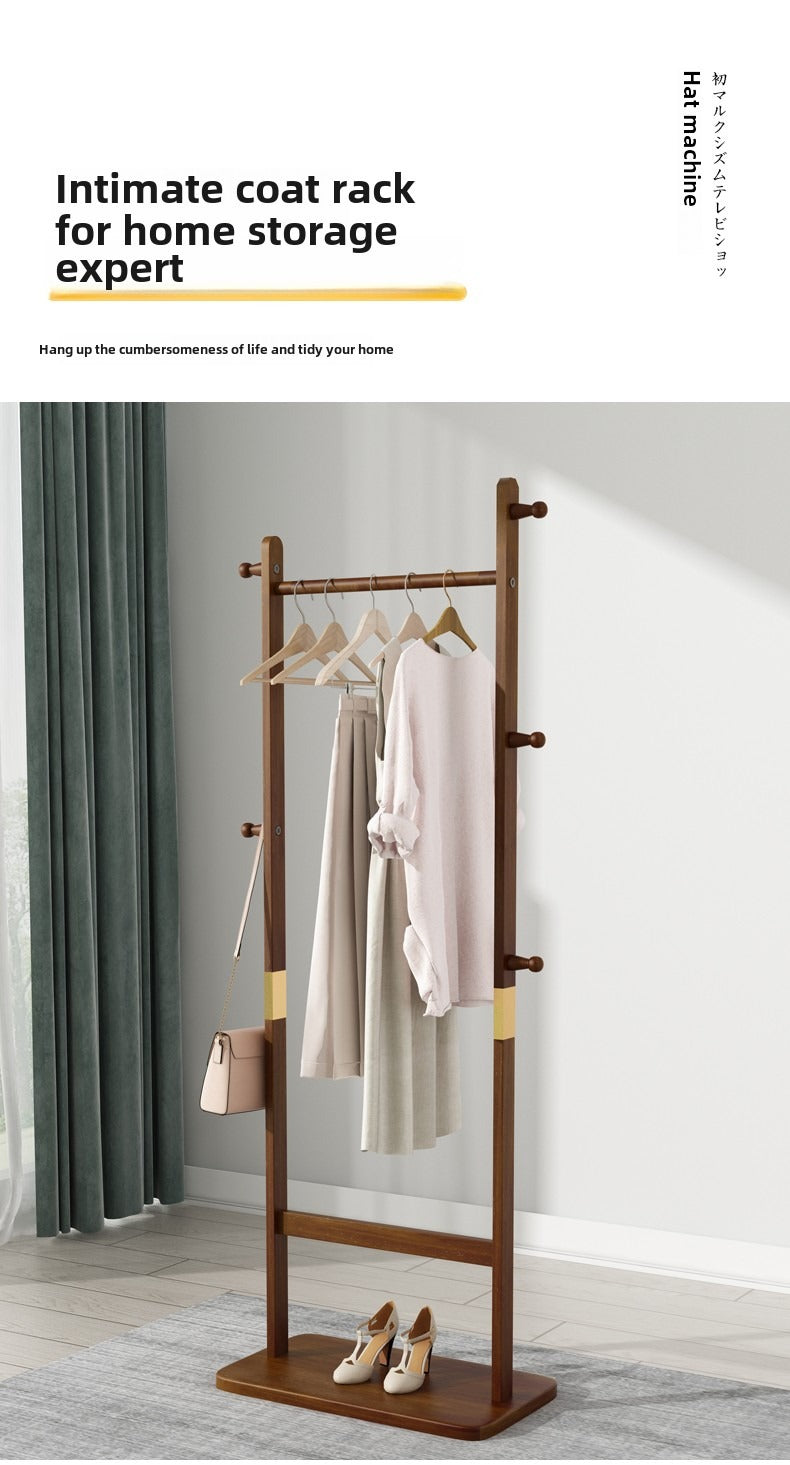 Solid Wood Coat Rack in Walnut