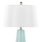 Penelope 22" Contemporary Ceramic Table Lamp with Tiffany