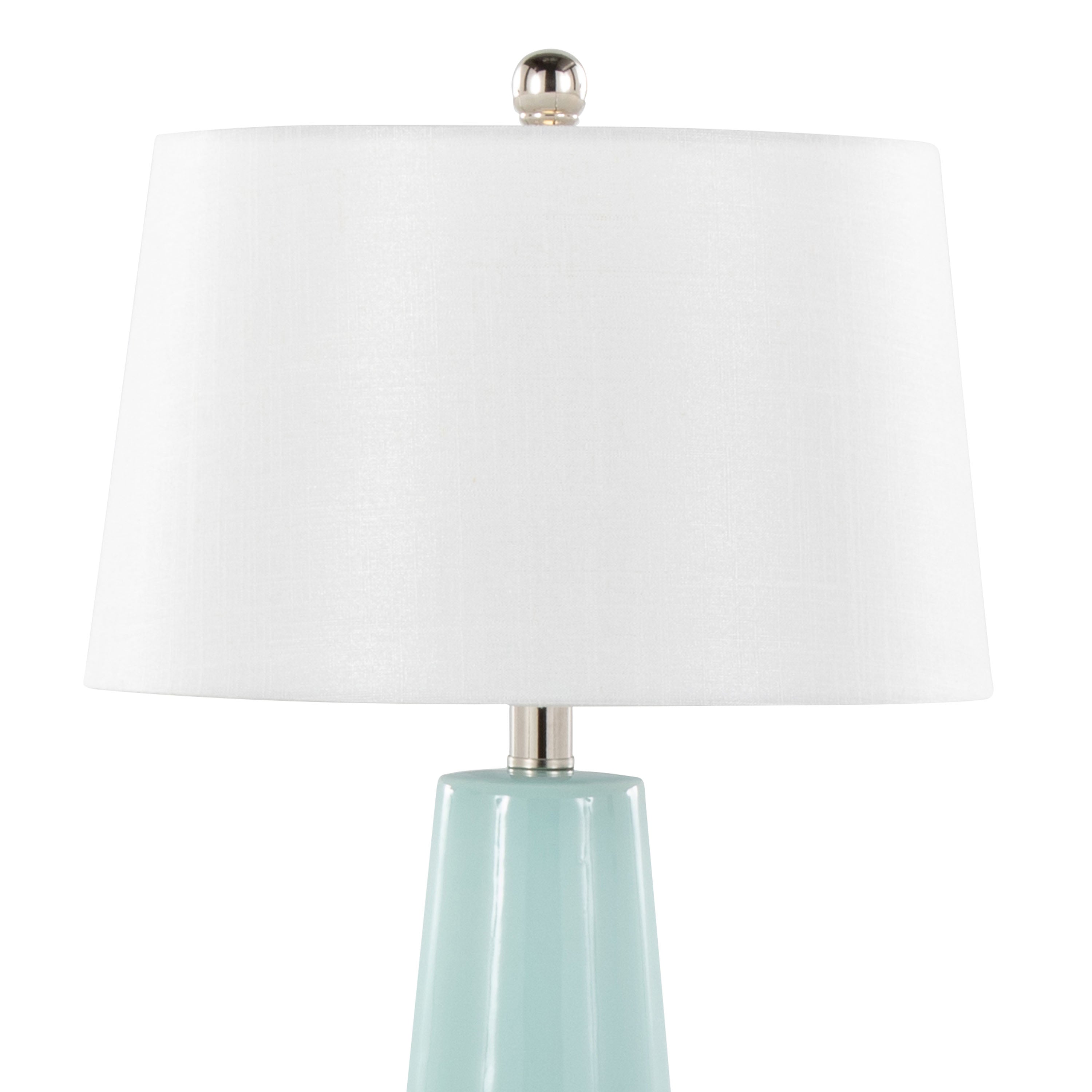 Penelope 22" Contemporary Ceramic Table Lamp with Tiffany