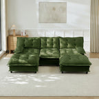 107" U Shaped Modern Sofa Modular Sectional Cloud Couch