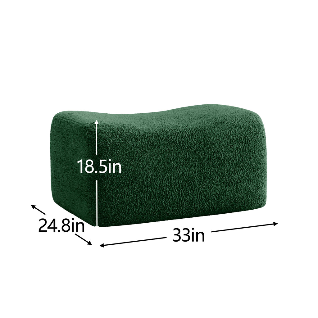 Soft Teddy Fabric Boneless Sofa
