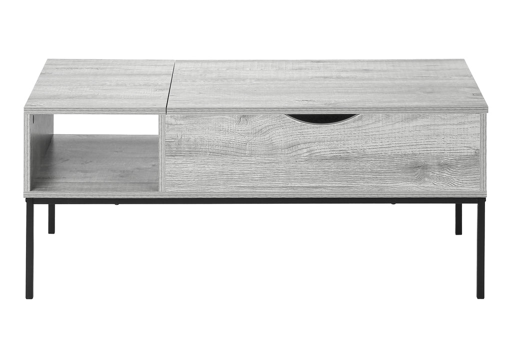 Coffee Table, 42" L, Rectangular, Cocktail, Lift-top
