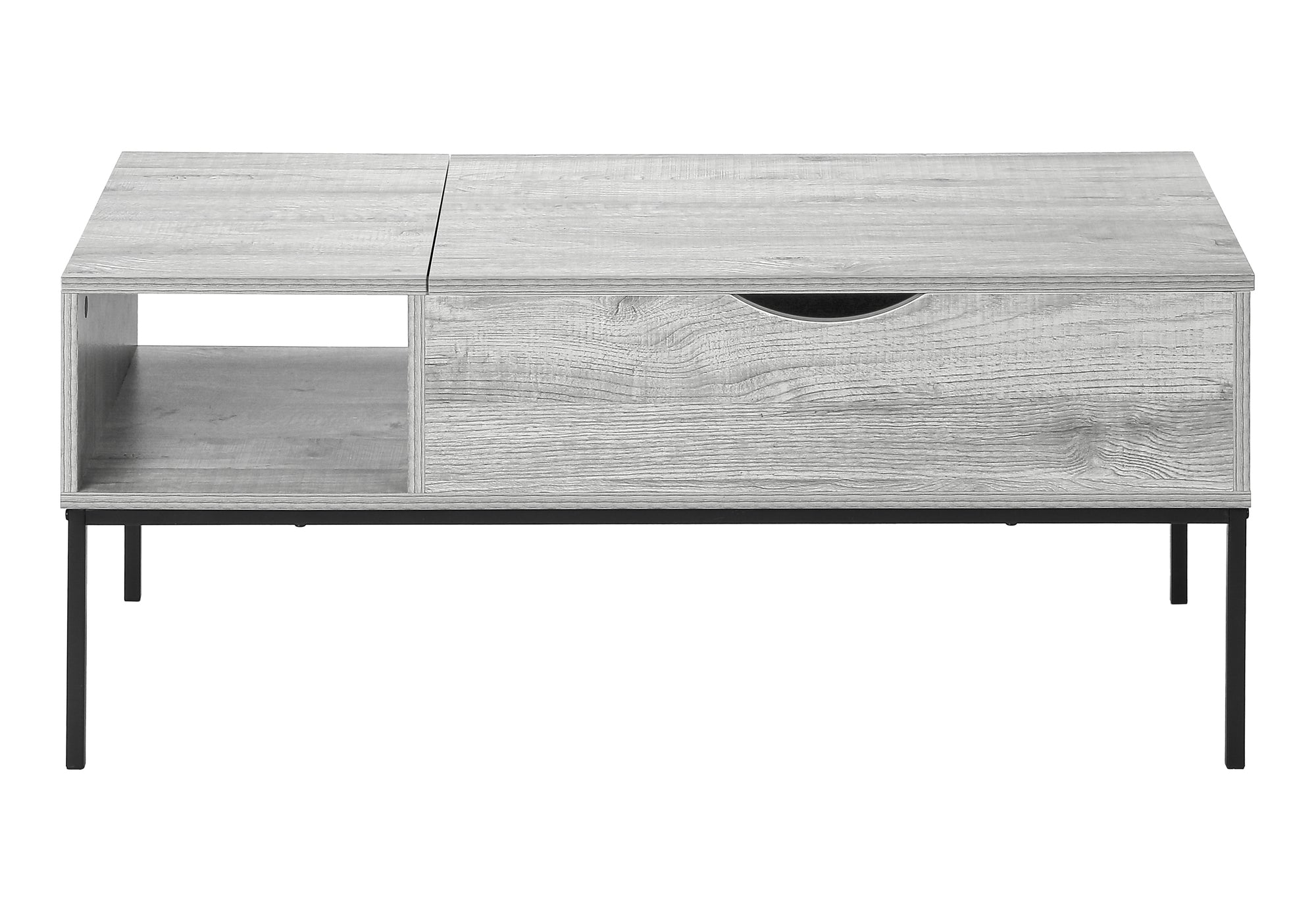 Coffee Table, 42" L, Rectangular, Cocktail, Lift-top