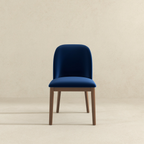 Kaitlyn Navy Blue Velvet Dining Chair Set of 2