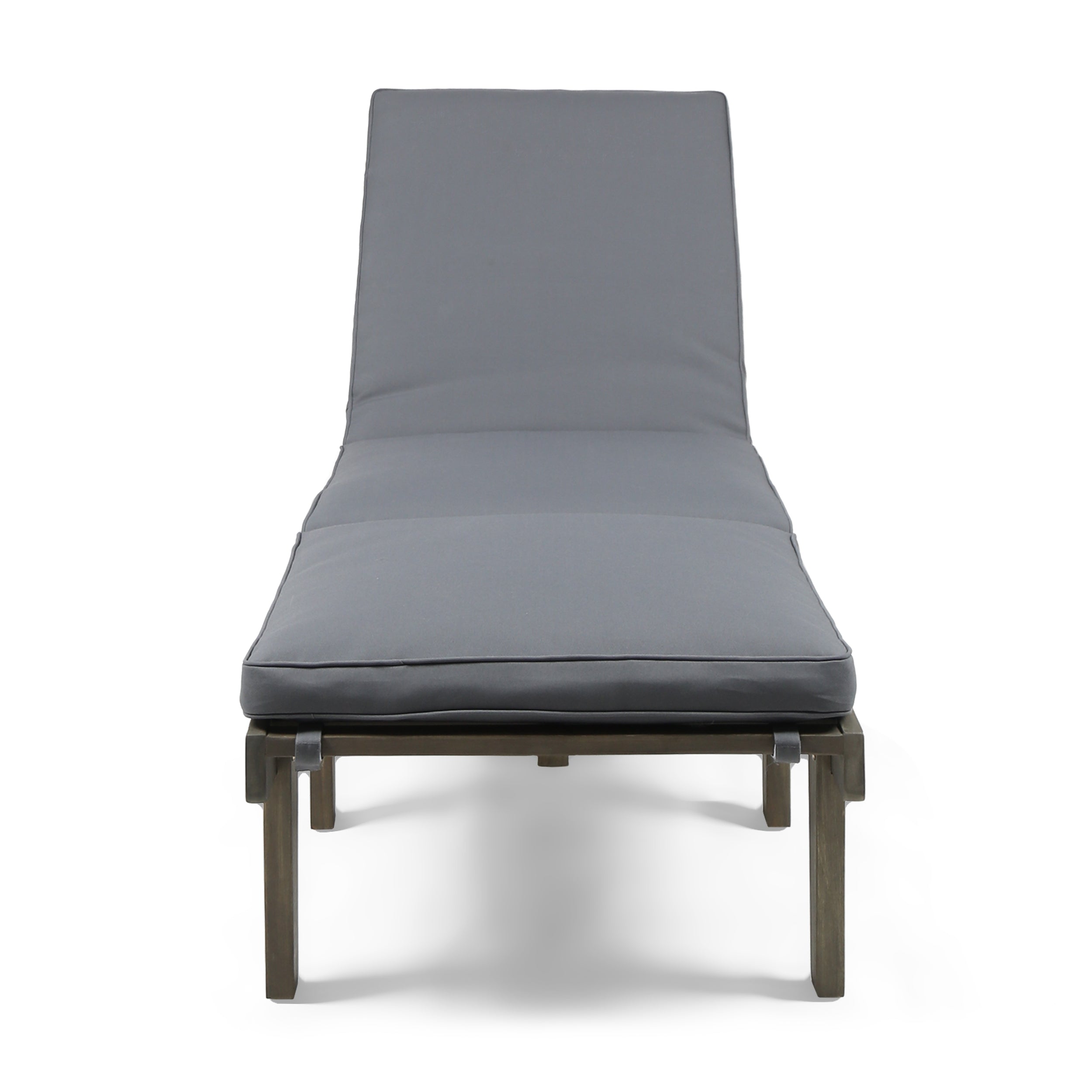 Ariana KD Wood Chaise Lounge With Cushion