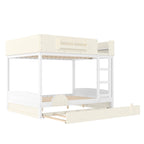 Queen Bunk Bed With Trundle and Bookshelf