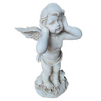 Winged Angel Covering Her Ears Resin Ornament